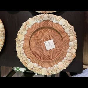 Pottery Barn Shell & Wicker Table Setting